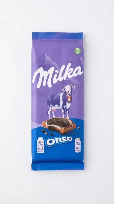 Шоколад молочный Milka с начинкой со вкусом ванили и печеньем Oreo (Milka & Oreo)