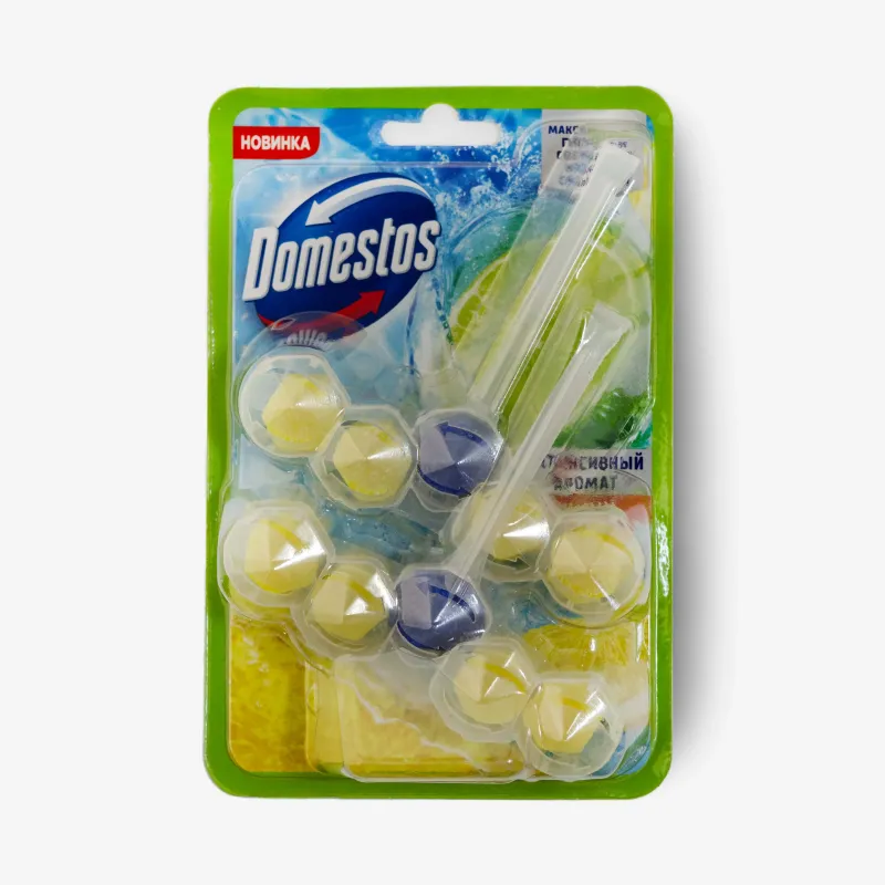 Блок Domestos для очищения унитаза лимон, 100 г