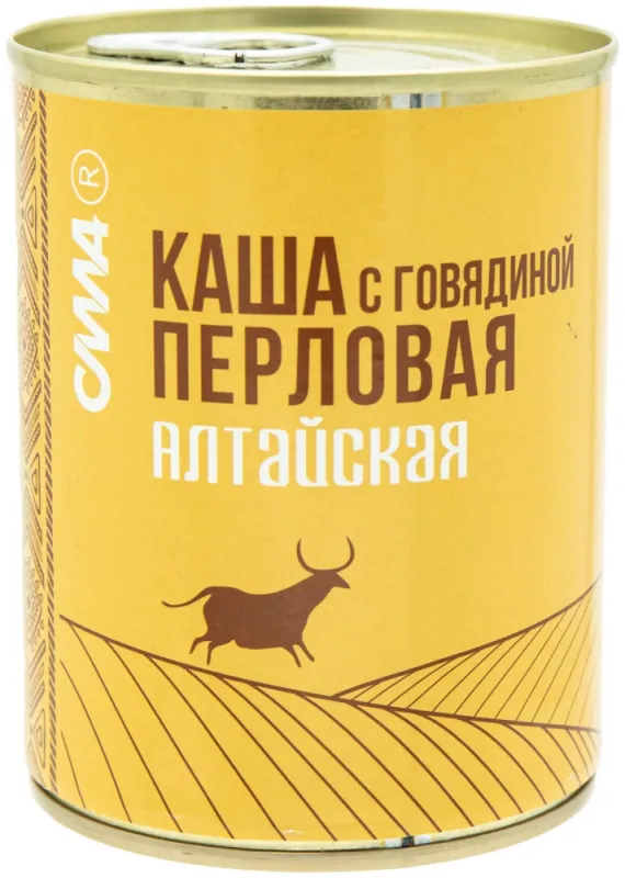 СИЛА Алтайская каша перловая с говядиной 340 г
