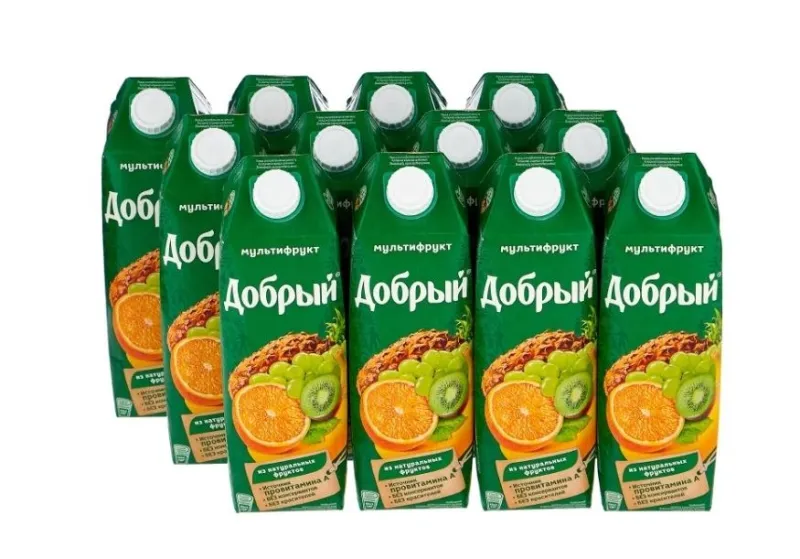 Сок Добрый 1л Мультифрукт, в упаковке по 12шт