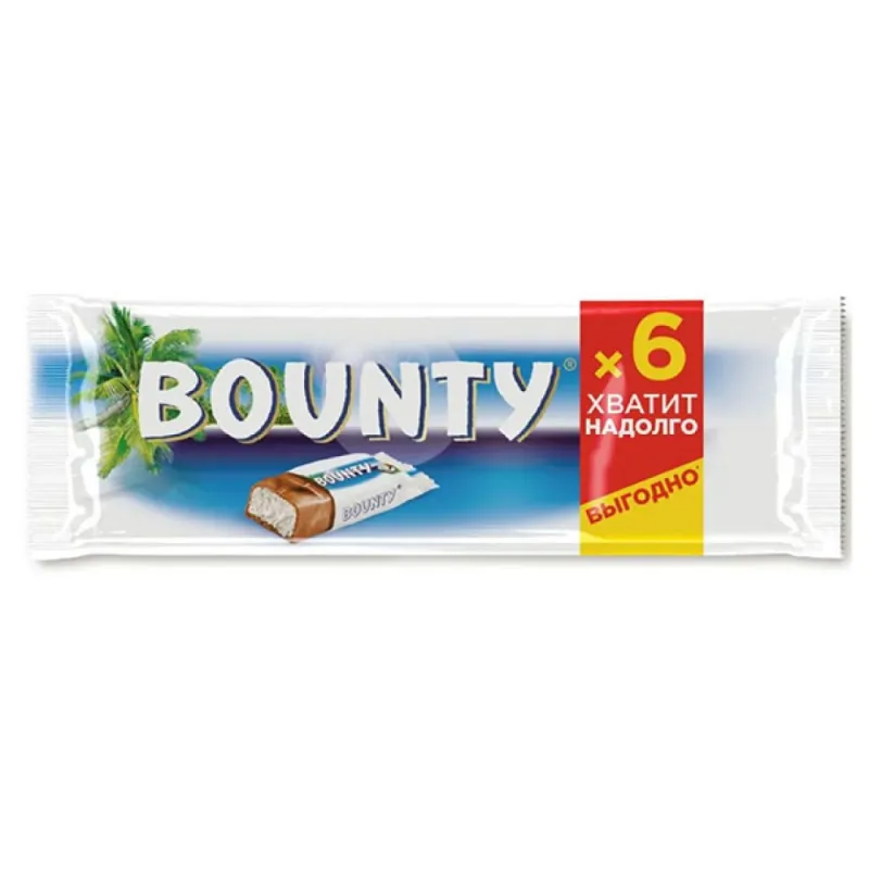 Bounty Хватит надолго шоколадный батончик молочный 165 г